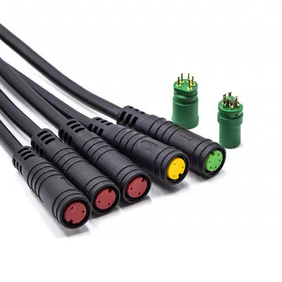 M8 Electric Bike Connectors Female Male Electrical Waterproof Connectors 2 3 4 5 6 Pin
