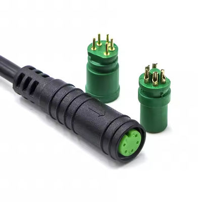 M8 Electric Bike Connectors Female Male Electrical Waterproof Connectors 2 3 4 5 6 Pin