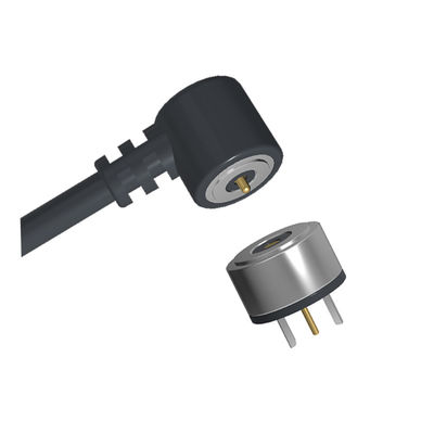 8.0mm Magnetic Cable Connector 3A 2 Pin Pogo Pin Charger Circular For Heated Gloves