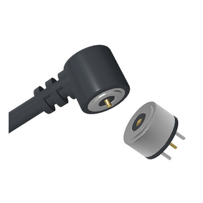 8.0mm Magnetic Cable Connector 3A 2 Pin Pogo Pin Charger Circular For Heated Gloves