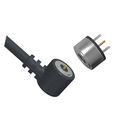 8.0mm Magnetic Cable Connector 3A 2 Pin Pogo Pin Charger Circular For Heated Gloves