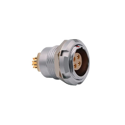 Brass Chrome Plated 90 Degree Connectors Needle Core Push Pull Connector For Printed Circuit Board