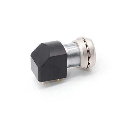 2 Pin 3 Pin 4 Pin Industrial Connectors Customized 90 Degree Electrical Connectors With Two Nuts