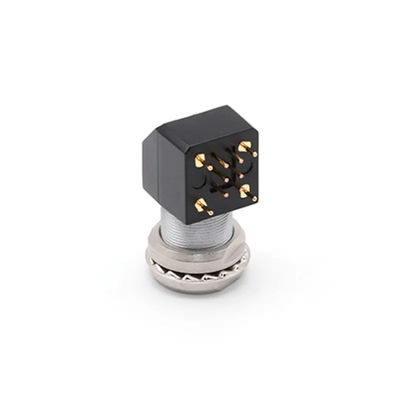 2 Pin 3 Pin 4 Pin Industrial Connectors Customized 90 Degree Electrical Connectors With Two Nuts