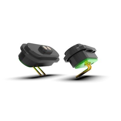 Customized 2 Pin Magnetic Connector 12V Magnetic Male Female Connector Black