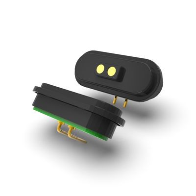 Customized 2 Pin Magnetic Connector 12V Magnetic Male Female Connector Black
