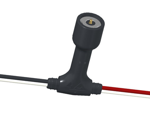 400g Magnetic Force Round Connector Black 1.5A Connector With Wire