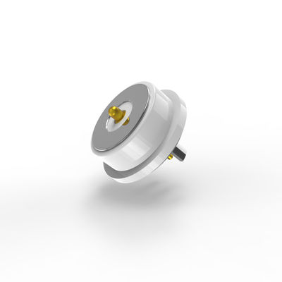 White Magnetic Pogo Pin Connectors 2 Pin Male And Female Connector 8.0mm