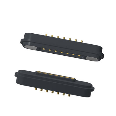 Spring Load Magnets Connector Pitch 2.2 MM Male Female 7 Pin Magnetic Pogo Pin Connector