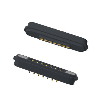Spring Load Magnets Connector Pitch 2.2 MM Male Female 7 Pin Magnetic Pogo Pin Connector