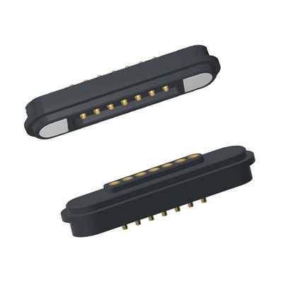Spring Load Magnets Connector Pitch 2.2 MM Male Female 7 Pin Magnetic Pogo Pin Connector