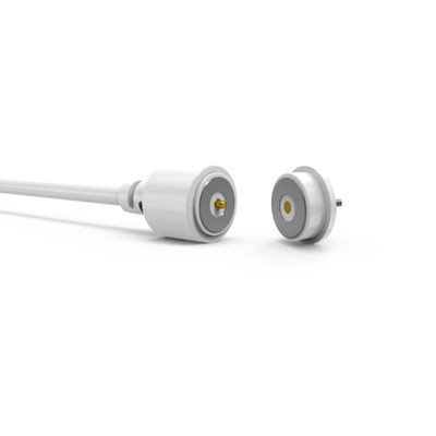 White LCP housing dia.8.0mm  circular male female magnetic cable connector