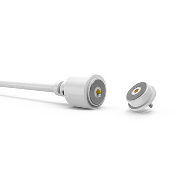 White LCP housing dia.8.0mm  circular male female magnetic cable connector