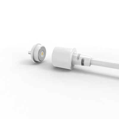 White LCP housing dia.8.0mm  circular male female magnetic cable connector