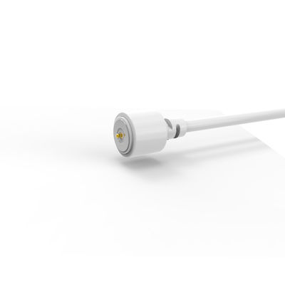 White LCP housing dia.8.0mm  circular male female magnetic cable connector