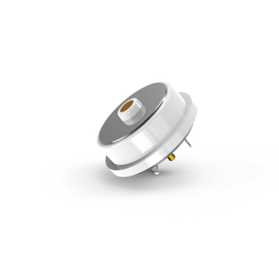 Diameter 10.0mm white circular male and female magnetic connector with 3A