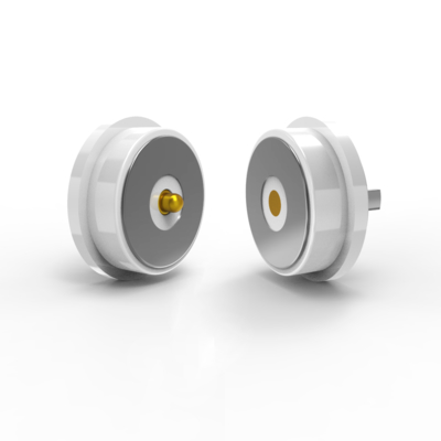 10.0mm round male and female magnetic pogo pin connector for smart hush buckle