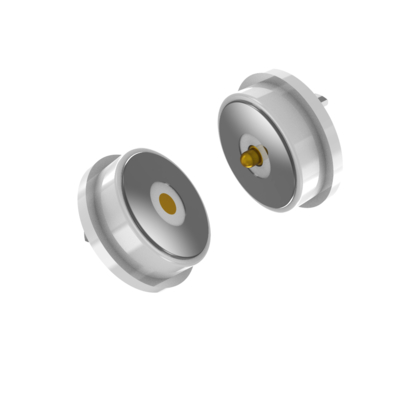 10.0mm round male and female magnetic pogo pin connector for smart hush buckle