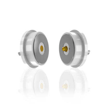 10.0mm round male and female magnetic pogo pin connector for smart hush buckle