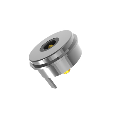 Dia 10.0mm male and female 2pin round magnetic pogo pin connector with 5A current