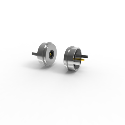 Dia 10.0mm male and female 2pin round magnetic pogo pin connector with 5A current