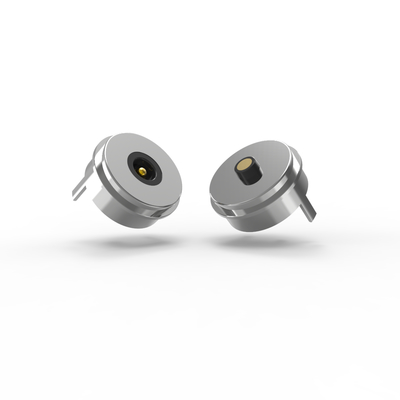 Dia 10.0mm male and female 2pin round magnetic pogo pin connector with 5A current