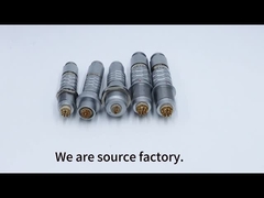 Совместимые мужские женские медицинские LM толкают тянуть металлические разъемы и круговые кабели